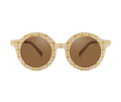 Gafas de Sol Infantil Polarizadas Round Buckwheat Plaid (18m-8aos)