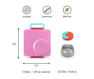 Lunch Box with Thermos Pink Berry