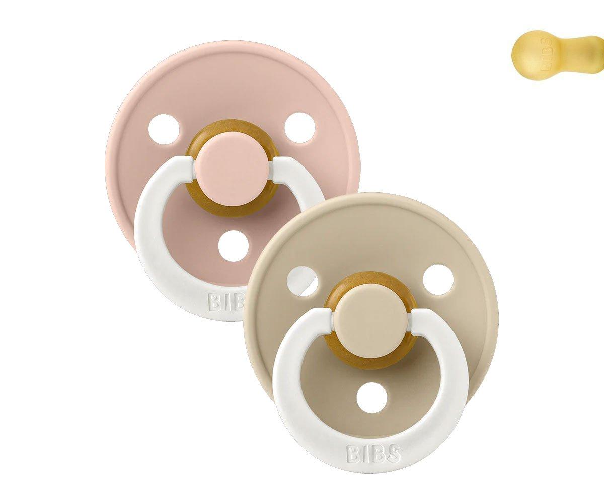 2 BIBS Night Soothers Colours Vanilla/Blush