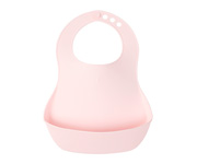Bavoir en Plastique Flexible Rose