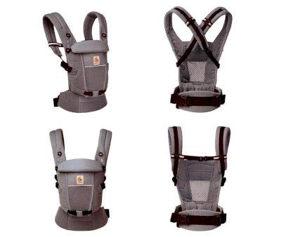 Mochila Portabeb Ergobaby Adapt SoftFlex Mesh Gris Grafito