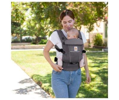 Mochila Portabeb Ergobaby Adapt SoftFlex Mesh Gris Grafito