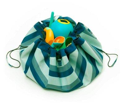 Saco Play & Go Impermeable OUTDOOR Azul Stripes Green