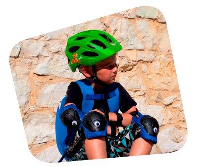 Children's Helmet Graffiti White/Blue