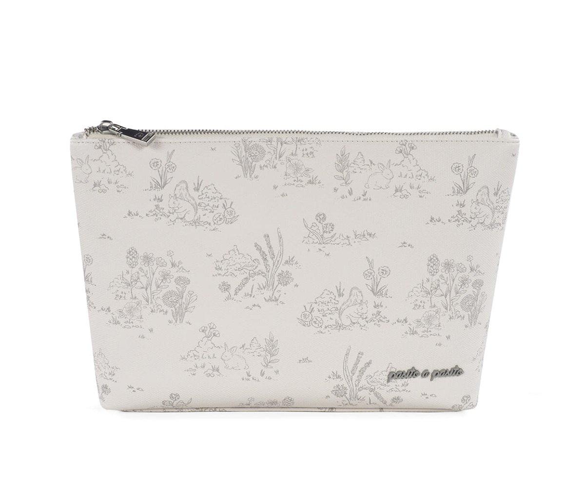 Trousse da Toilette Toile de Jouy Crema