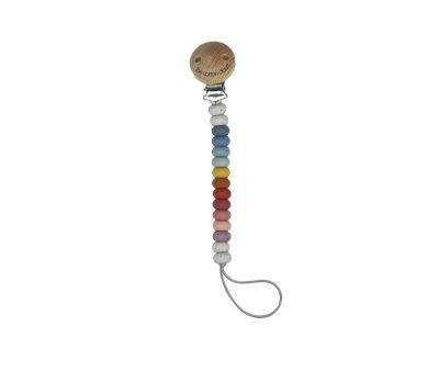 Attache-sucette en Silicone Bonbon Rainbow