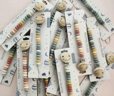 Attache-sucette en Silicone Bonbon Rainbow