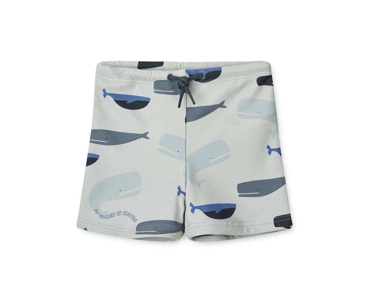 Cueca de Banho Otto Whales/Cloud blue 