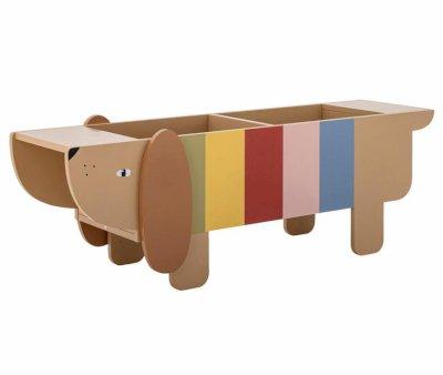 Libreria Orizzontale Charlie Dog Mini Brown MDF