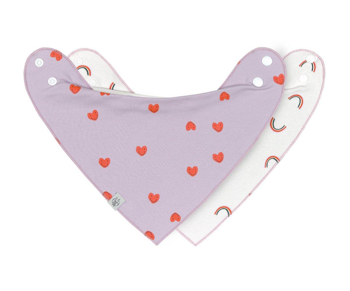 Pack de 2 Bavoirs Happy Lavender 