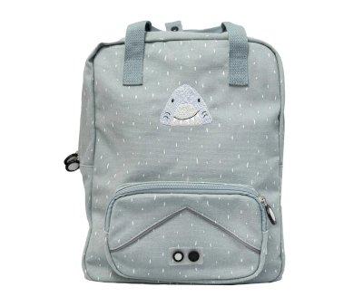 Mochila Escolar Grande Mr. Shark Personalizable