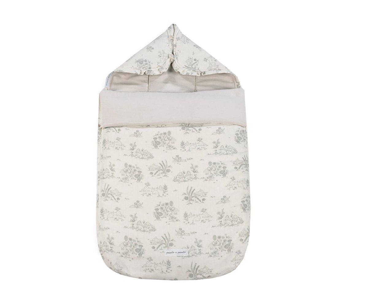 Saco de innverno  3 em 1 Cuckoo Toile de Jouy Crema