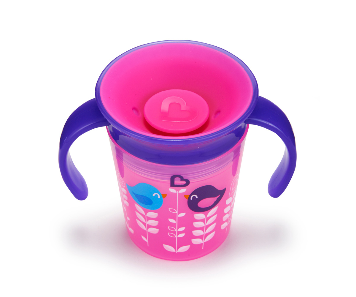 Tazza Apprendimento 360° Béaba - Antigoccia, Leggera, Con Manici Rimovibili - Ideale Per Bambini Da 12 Mesi - Colore Rosa - Foto 3
