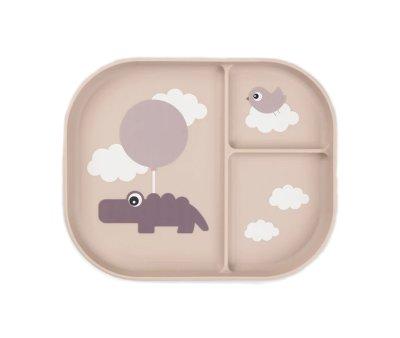 Plato Foodie Compartimentos Croco Happy Clouds