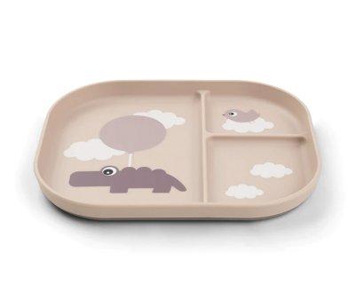 Plato Foodie Compartimentos Croco Happy Clouds