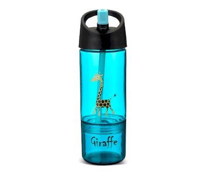 Botella Tritn 2 en 1 Jirafa Turquesa