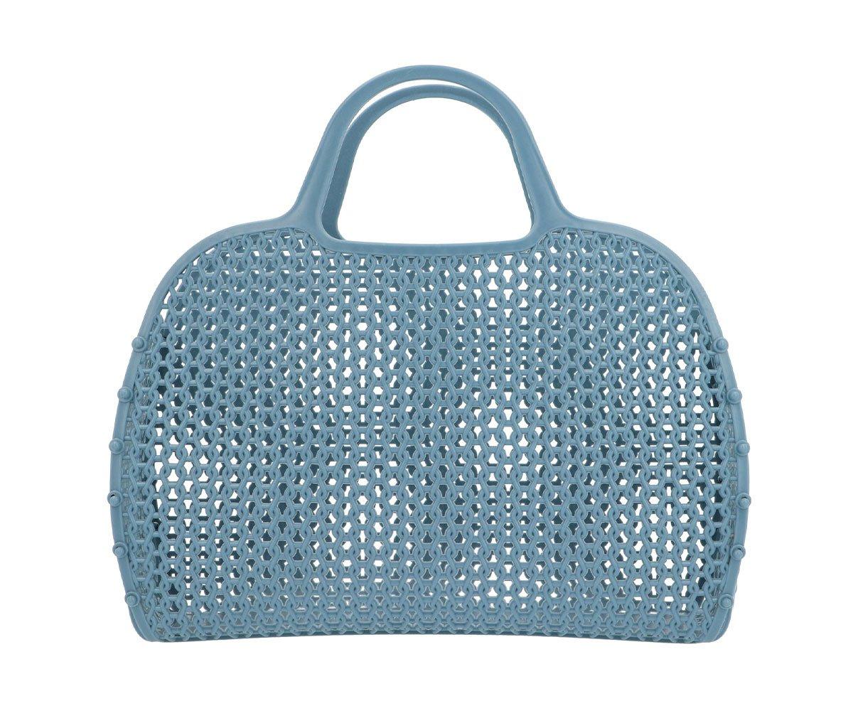 Borsa Plastica Retro Vintage Blue