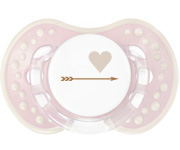 1 Sucette Personnalisable LOVI Coeur Rose