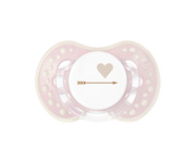 1 Sucette Personnalisable LOVI Coeur Rose