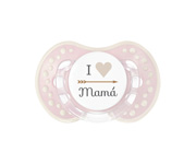 1 Sucette Personnalisable LOVI Coeur Rose