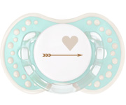1 Personalisable LOVI Green Heart Soother