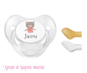 1 Sucette Personnalisable Canpol Ours Transparente