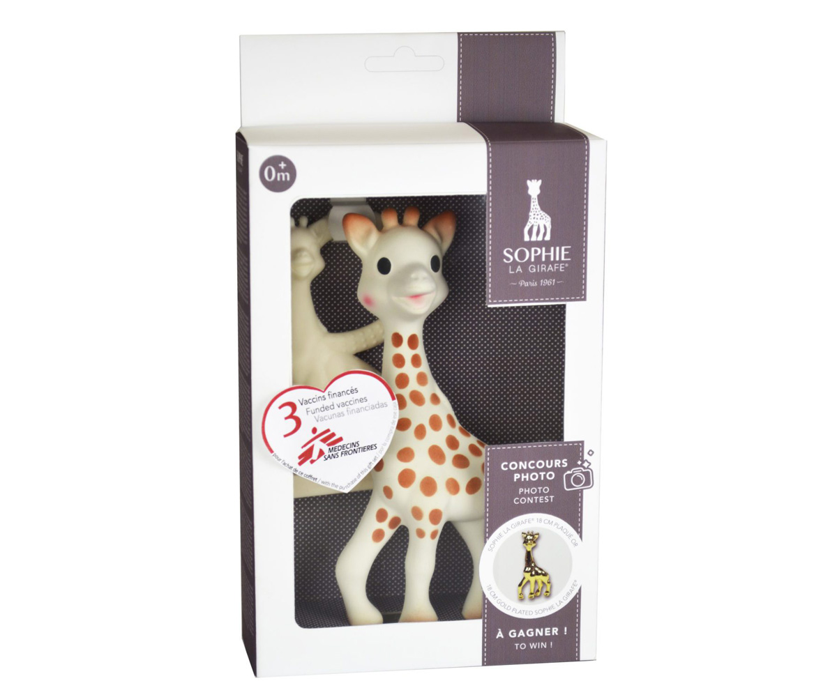 Coffret cadeau Sophie la Girafe et anneau de dentition