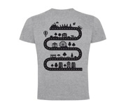 T-Shirt Papa Broom Broom Gris