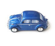 Volkswagen Classical Beetle (1967), en metal, 1:64, L= 6,5cm marino
