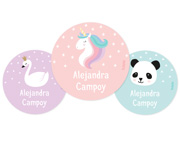 Pack 3 chapas Personalizadas Unicornio