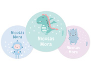 Pack de 3 Badges Personnalisables Dragon