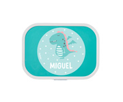 Midi Lunch Box Campus Turchese Personalizzato Drago