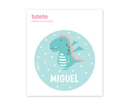 Midi Lunch Box Campus Turchese Personalizzato Drago