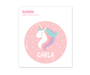 Caja Almuerzo Midi Campus Rosa Unicornio Personalizada