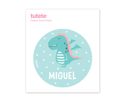Set Pranzo Campus Turchese Personalizzato Drago
