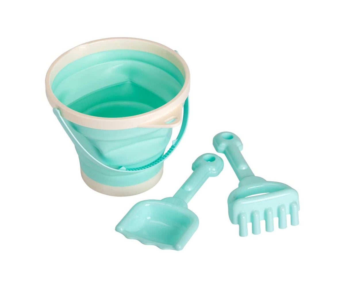 Set Cubo Plegable y Pala Menta