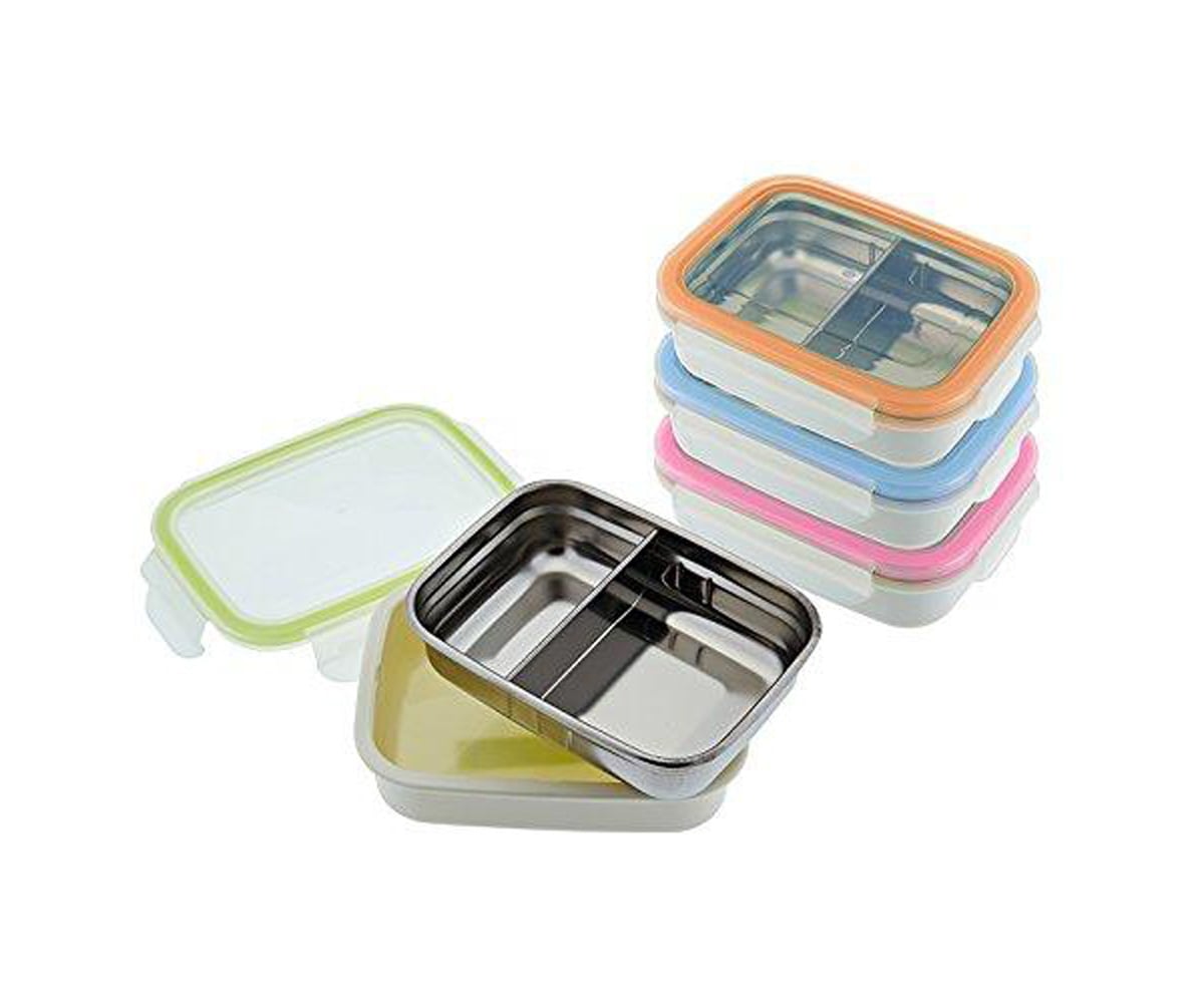 Caja Snacks Acero Inoxidable Smart Azul