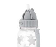 Botella Plstico Estrellas Gris Personalizable