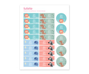 Iron-On Labels and Stickers Wild Animals Combo Pack