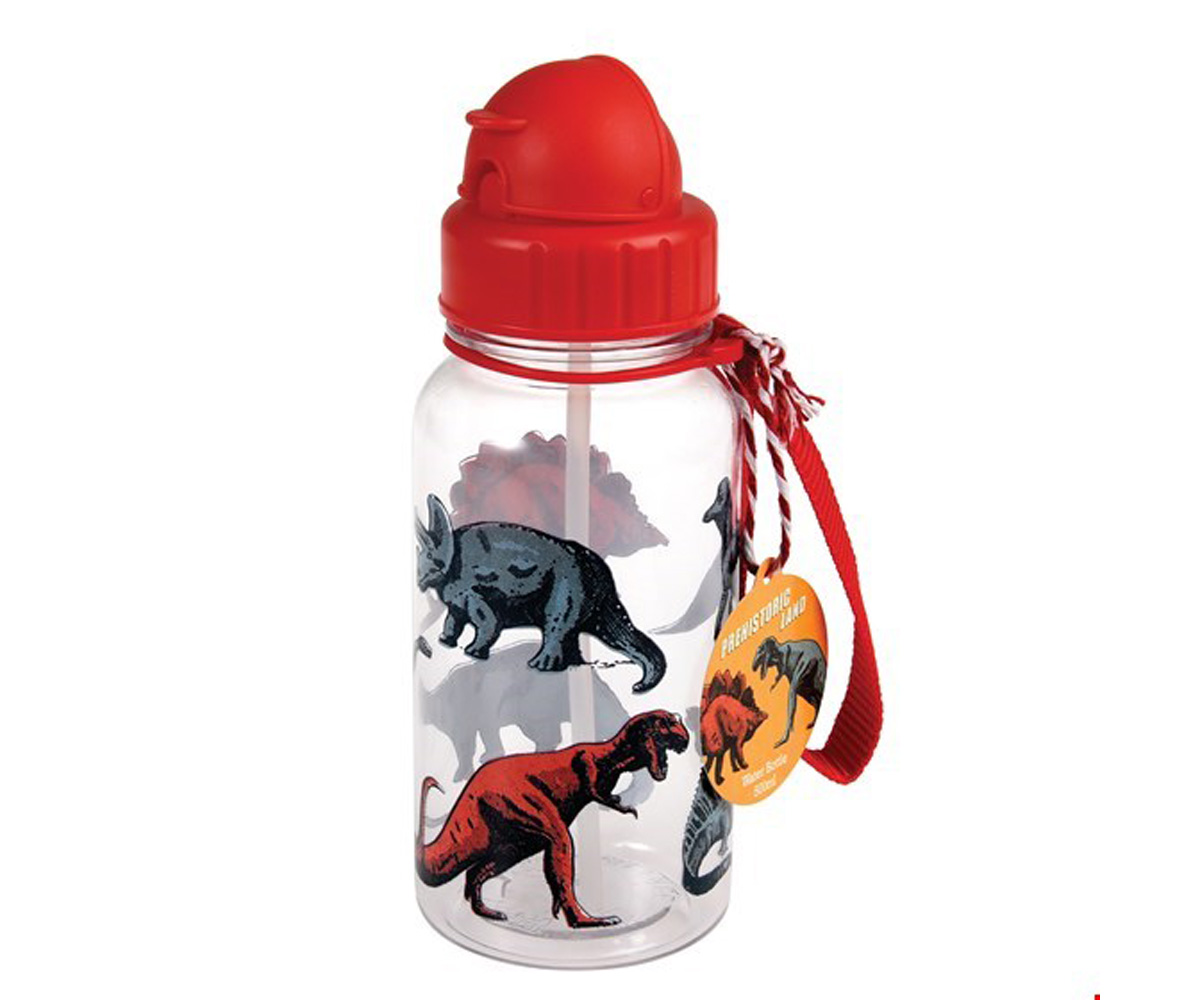 Botella con pajita Roarsome Dinosaurs Personalizable