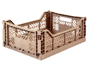 Cesta Pieghevole Lillemor Midi Warm Taupe