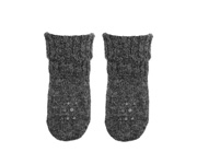Dark Grey Non-Slip Alpaca Socks