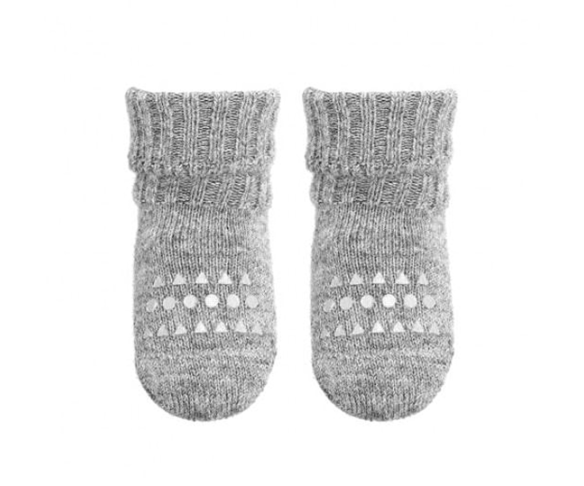 Calcetines Suela Antideslizante Alpaca Gris Claro