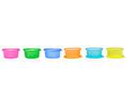 Lot de 6 Rcipients avec Couvercle Multicolore