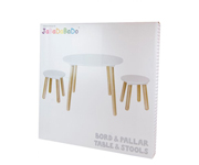 Kids' Table with 2 Stools