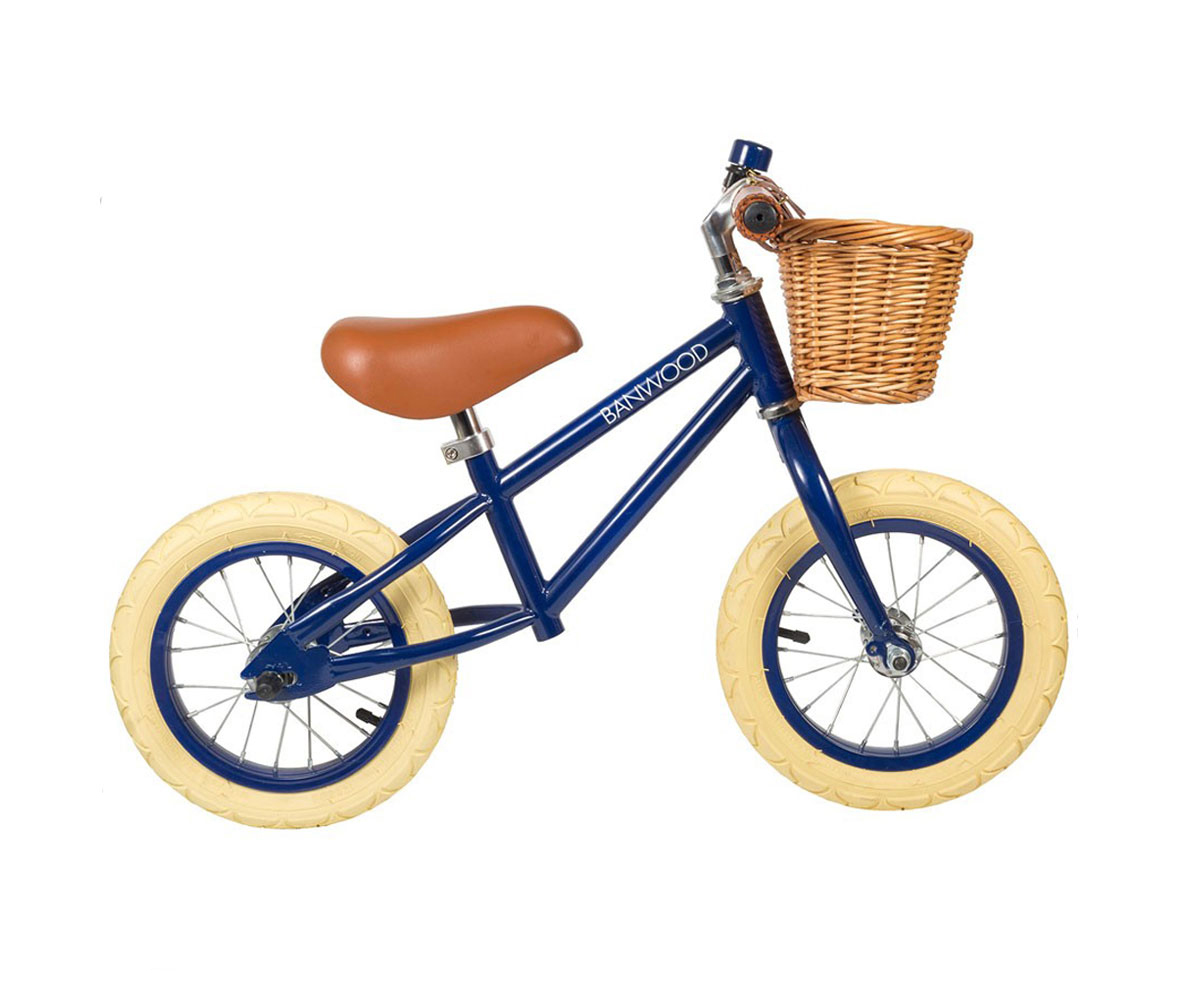 Bicicleta Sem Pedáis First Go! Azul Marinho