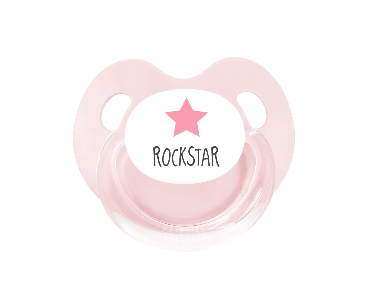 Chupete Retro Rosa Rockstar