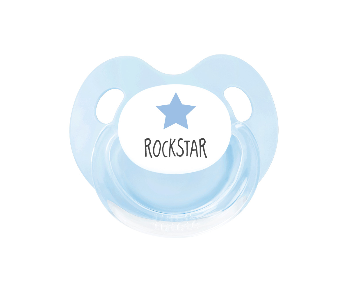 Chupete Retro Azul Rockstar