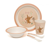 Ensemble de Couverts en Bambou Lapin