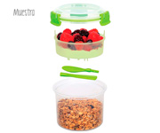 Lunch Box Breakfast To Go Azzurro 530ml Personalizzabile